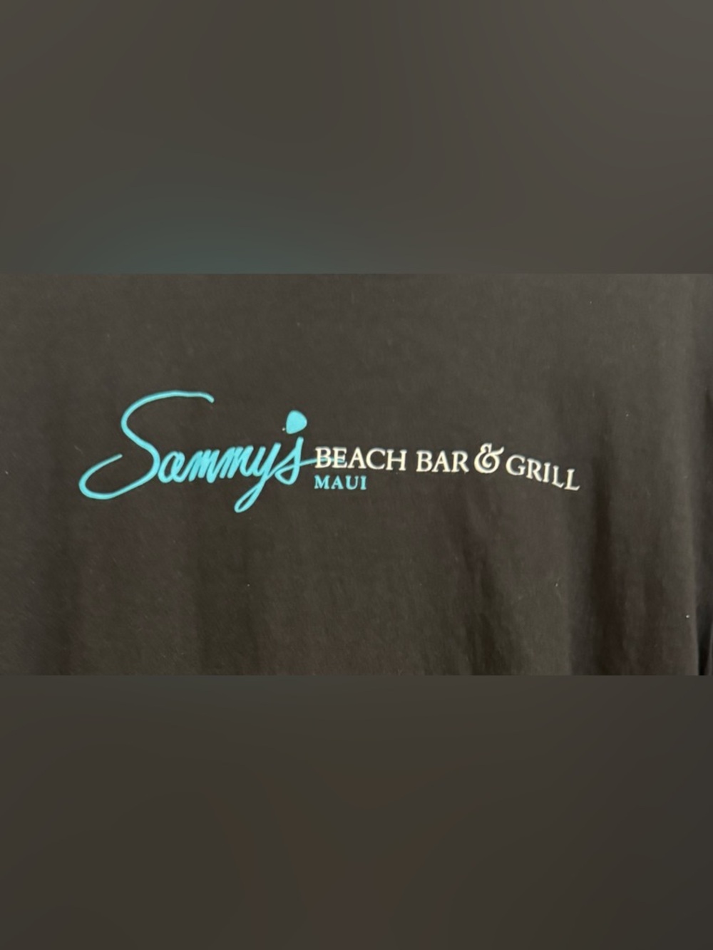 Sammy's Beach Bar & Grill Maui Black Logo T-Shirt size L NWOT - Picture 2 of 6